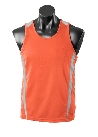 Aussie Pacific Casual Wear Orange/Charcoal / 6 AUSSIE PACIFIC Eureka kids singlet - 3104